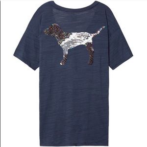 BNTW VS Pink Size M Flip Sequin Shirt